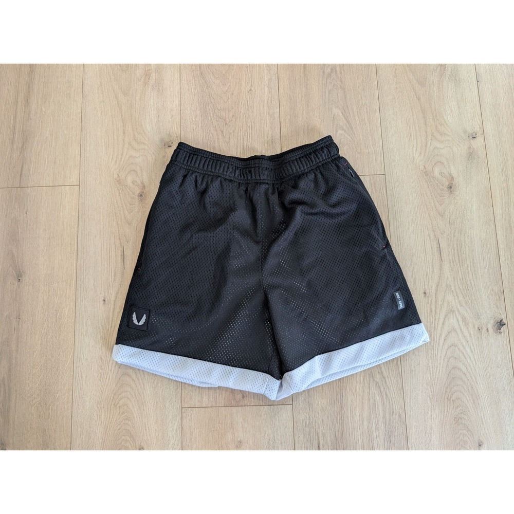 ASRV Shorts Mens Small Black Mesh Reversible Athletic Gym Training DSG-0795